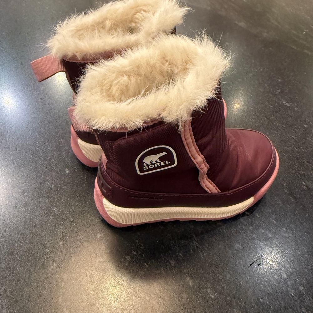 Sorel Toddler Boots Maroon size 5